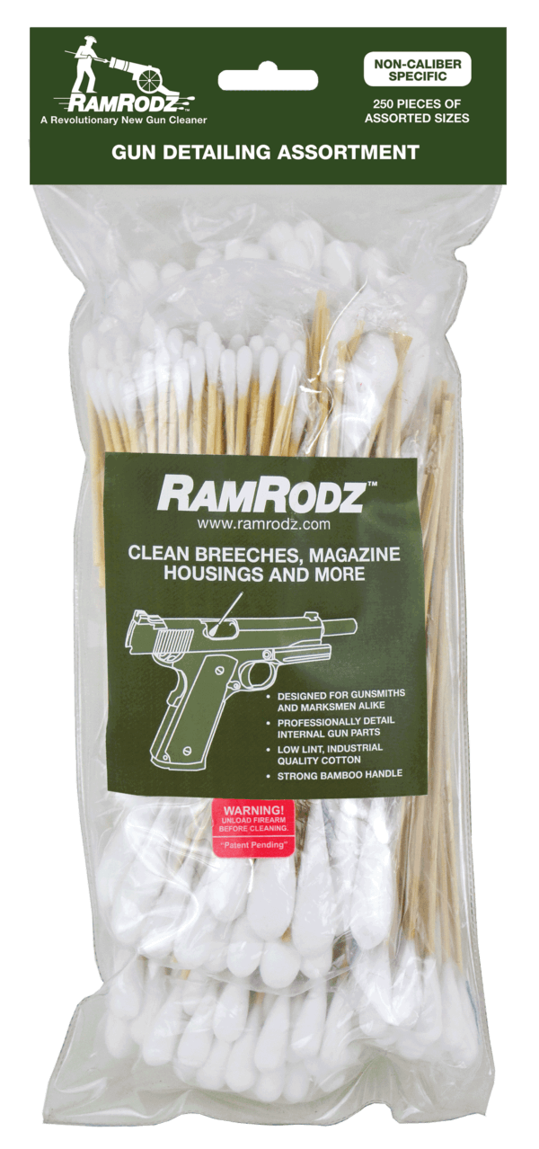 RamRodz 80250 Gun Detailing Assortment Cleaning Swab/Handles All Calibers