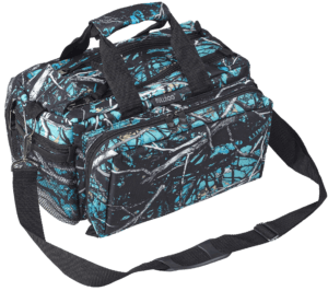 Bulldog BD910SRN Deluxe Range Bag Water Resistant Serenity Camo Nylon with Adjustable Strap Removeable Divider Storage Pockets & Deluxe Padding 13″ x 7″ x 7″ Interior Dimensions