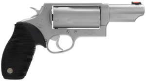 Taurus 2441039MAG 45/410 Judge Tracker Magnum Single/Double 45 Colt (LC)/410 3″ 5 rd Black Ribber Grip Stainless Steel