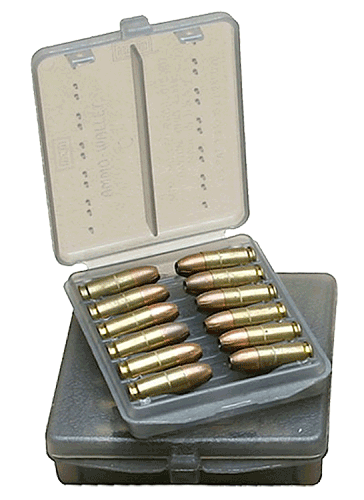 MTM Case-Gard W18-45-41 Ammo Wallet Handgun 45 ACP 18rd Clear Smoke Polymer