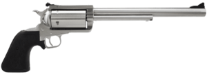 Magnum Research BFR500SW10 BFR Long Cylinder SAO 500 S&W Mag Caliber with 10″ Barrel 5rd Capacity Cylinder Overall Brushed Stainless Steel Finish & Black Rubber Grip