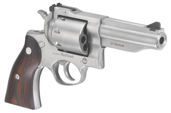 Ruger 5059 Redhawk *MA Compliant 357 Mag 4.20″ 8 Round Hardwood Grip Satin Stainless