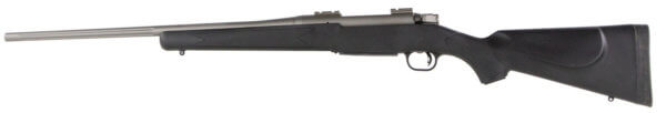 Mossberg 28010 Patriot 30-06 Springfield 5+1 22″ Fluted Barrel w/Recessed Match Crown Cerakote Stainless Steel Spiral-Fluted Bolt Synthetic Stock Drop Box Magazine Adjustable LBA Trigger