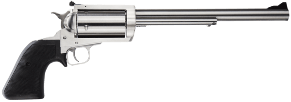 Magnum Research BFR45/70 BFR Long Cylinder 45-70 Gov Caliber with 10″ Barrel 5rd Capacity Cylinder Overall Brushed Stainless Steel Finish & Black Rubber Grip