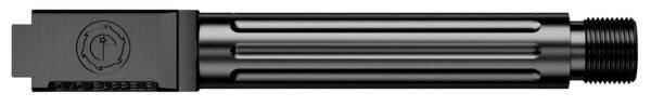 CMC Triggers 75521 Match Precision Compatible w/Glock 19 Gen3-4 9mm Luger 4.01″ Black DLC Stainless Steel Fluted/Match Grade/Threaded Barrel