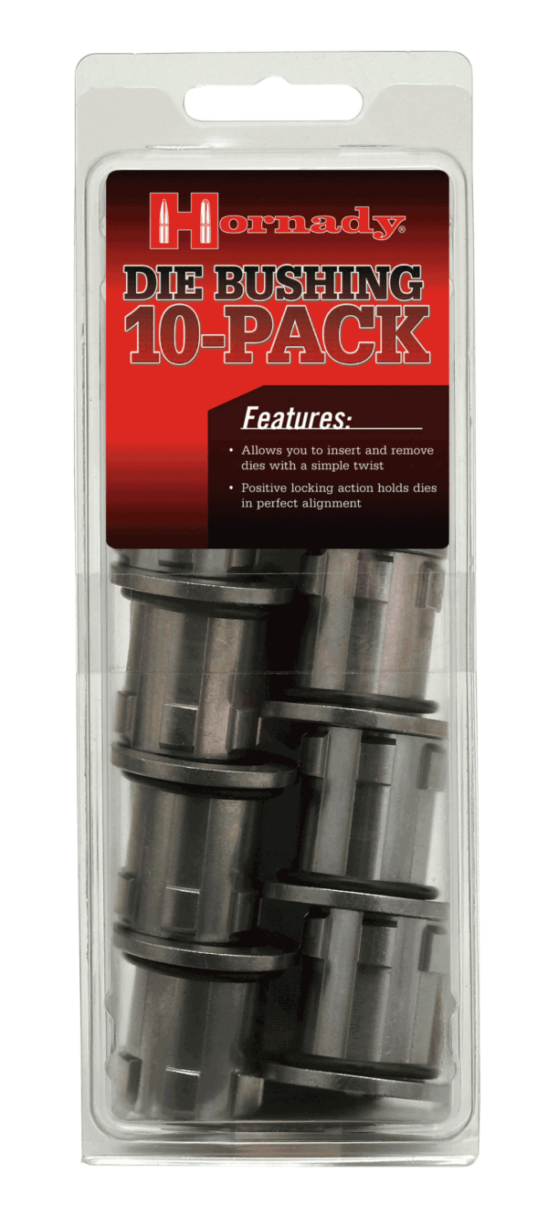 Hornady 044096 Lock-N-Load Die Bushings 10 Pack Universal 7/8″-14 Thread Dies