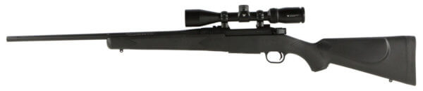 Mossberg 28001 Patriot 6.5 Creedmoor Caliber with 5+1 Capacity 22″ Fluted Barrel Matte Blued Metal Finish & Black Synthetic Stock Right Hand (Full Size) Includes Vortex Crossfire II 3-9x40mm Scope