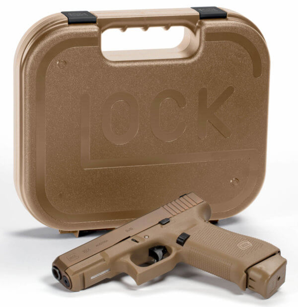 Glock PX1950703 G19X Compact Crossover 9mm Luger 4.02″ 17+1 Bronze Nitron Frame Finish with Coyote nPVD Steel Slide Rough Texture Interchangeable Backstraps Grip & Glock Night Sights