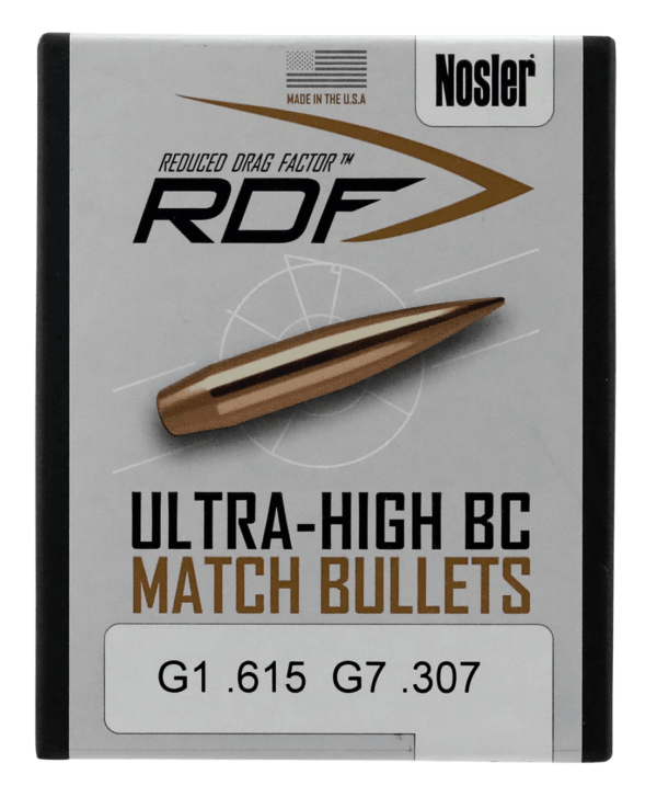 Nosler 53505 RDF 6.5mm .264 130 GR Hollow Point Boat Tail (HPBT) 100 Box