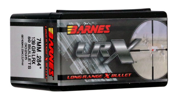 Barnes Bullets 30295 LRX 7mm .284 139 GR LRX Boat Tail 50 Box