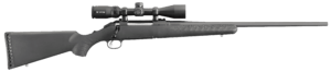 Ruger 16933 American 30-06 Springfield 4+1 22″ Barrel Matte Black Alloy Steel Black Synthetic Stock Includes Vortex Crossfire II 3-9x40mm Scope