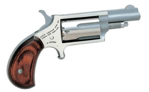 NAA 22MC Mini-Revolver Single 22 LR/22 Mag 1.63″ 5 Rd Rosewood Grip Stainless Steel