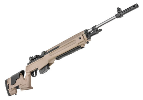 Springfield Armory MP9820C65 M1A Loaded Precision 6.5 Creedmoor 10+1 22 National Match Stainless Steel Barrel w/Flash Suppressor  Black Parkerized Receiver  Archangel Desert Flat Dark Earth Precision Stock w/Adjustable LOP & Comb”