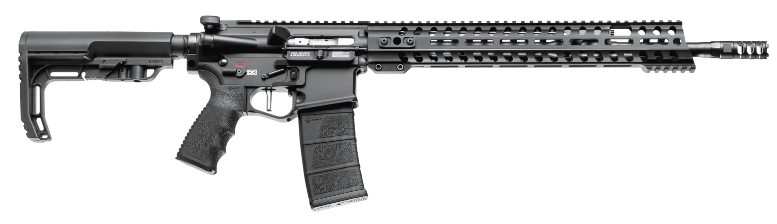 Patriot Ordnance Factory 00856 Renegade +  5.56x45mm NATO 16.50″ 30+1 Black Hard Coat Anodized Black Nitride 6 Position MFT Stock Black Polymer Grip