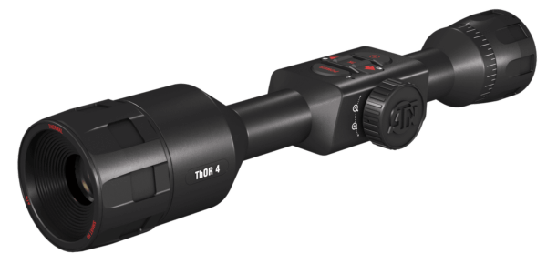 ATN TIWST4382A Thor 4 384 Thermal Rifle Scope Black Anodized 2-8x Multi Reticle 384×288 60Hz Resolution Features Rangefinder