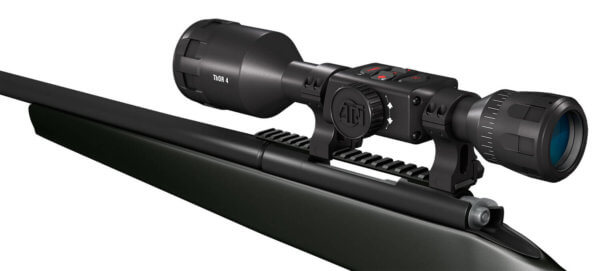 ATN TIWST4641A Thor 4 640 Thermal Rifle Scope Black Anodized 1-10x Multi Reticle 640×480 Resolution Features Rangefinder