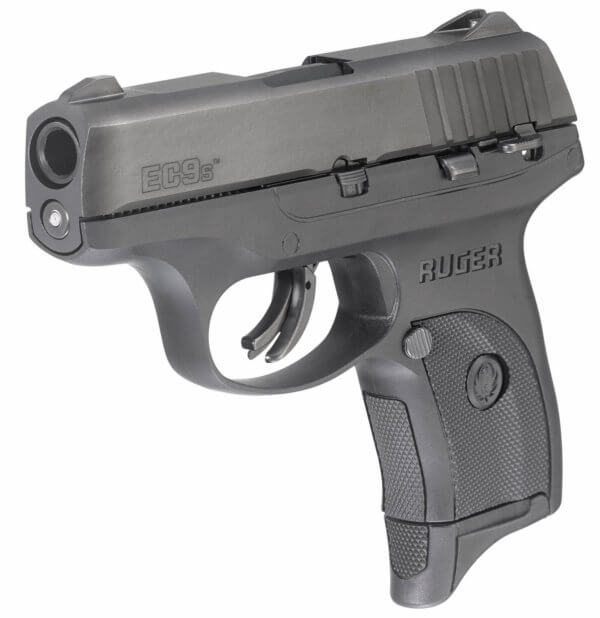 Ruger 3283 EC9s 9mm Luger DAO 3.12″ 7+1 Black Grip Black Oxide Steel Slide