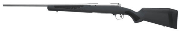 Savage Arms 57086 110 Storm 243 Win 4+1 22  Matte Stainless Metal  Gray Fixed AccuStock with Accufit  Left Hand”