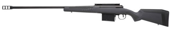 Savage Arms 57037 110 Long Range Hunter 338 Lapua Mag 5+1 26  Matte Black Metal  Gray Fixed AccuStock with AccuFit”