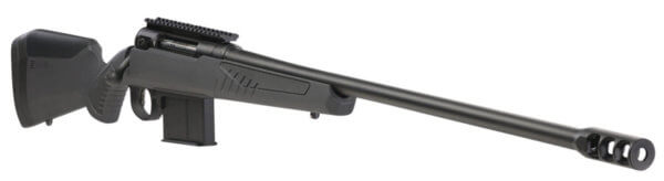 Savage Arms 57037 110 Long Range Hunter 338 Lapua Mag 5+1 26  Matte Black Metal  Gray Fixed AccuStock with AccuFit”