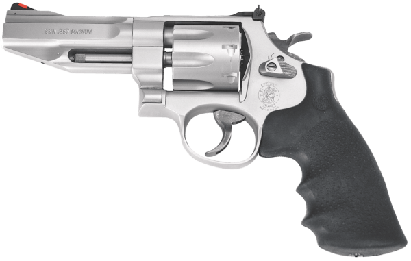 Smith & Wesson 178014 Model 627 Performance Center Pro 357 Mag 8rd Shot 4 Matte Stainless Barrel  Cylinder & Frame Black Finger Grooved Polymer Grip”