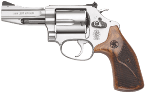 Smith & Wesson 178013 Model 60 Performance Center Pro  357 Mag or 38 S&W Spl +P 5 Shot 3 Stainless Steel/Cylinder  Satin Stainless Steel J-Frame  Ergonomic Wood Grip  Internal Lock”