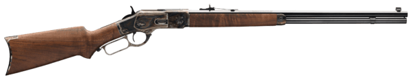 Winchester Guns 534228140 Model 1873 Sporter 44-40 Win 14+1 Cap 24″ Octagon Barrel Color Case Hardened Rec Satin Oiled Walnut Fixed Pistol Grip Stock Right Hand (Full Size)