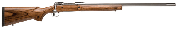 Savage Arms 18465 12 Varminter Low Profile 223 Rem Caliber with 4+1 Capacity  26 1:9″ Twist Barrel  Matte Stainless Metal Finish & Satin Brown Laminate Stock Right Hand (Full Size) Includes Detachable Box Magazine”