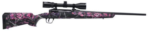 Savage Arms 57100 Axis II XP Compact 243 Win 4+1 20″ Matte Black Barrel/Rec Muddy Girl Synthetic Stock Includes Bushnell 3-9x40mm Scope