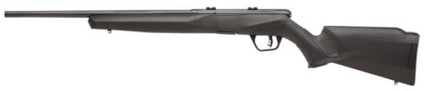 Savage Arms 70814 B17 Compact Bolt Action 17 HMR Caliber with 10+1 Capacity  18 Barrel  Matte Blued Metal Finish & Matte Black Synthetic Stock Right Hand”
