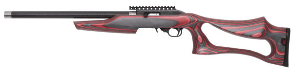 Magnum Research SSER22G Magnum Lite SwitchBolt 22 LR Caliber with 10+1 Capacity 17″ Barrel Black Metal Finish & Fixed Thumbhole Red Laminate Stock Right Hand (Full Size)