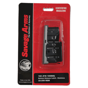 Savage Arms 55109 110 Stainless Detachable 4rd for 6.5 Creedmoor 308 Win 7mm-08 Rem 260 Rem 338 Federal 243 Win Savage 110/12/14/16C