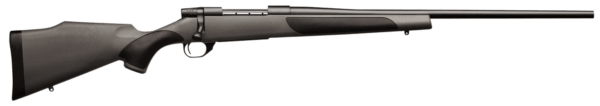 Weatherby VGT257WR6O Vanguard  257 Wthby Mag Caliber with 3+1 Capacity  26″ Barrel  Matte Blued Metal Finish & Gray with Black Panels Fixed Monte Carlo Griptonite Stock Right Hand (Full Size)