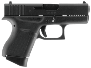 Glock UI4250201 G42 Gen3 Subcompact 380 ACP 3.25″ Barrel 6+1 Black Frame & Slide Rough Textured Grip Safe Action Trigger (US Made)