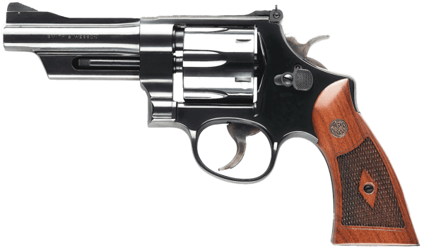 Smith & Wesson 150339 Model 27 Classic 357 Mag Or 38 S&W Spl +P Blued Carbon Steel 4 Barrel  6rd  Cylinder & N-Frame  Checkered Square Butt Walnut Grip”