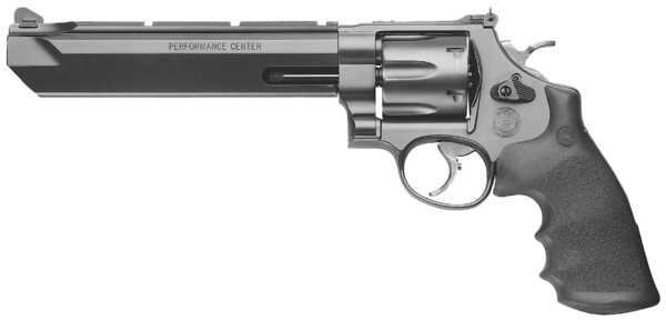 Smith & Wesson 170323 Model 629 Performance Center Stealth Hunter 44 Rem Mag or 44 S&W Spl Black Stainless Steel 7.50″ Magna-Ported Barrel  6rd Cylinder & N-Frame   Drift Adjustable Dove Tail Red Ramp Front Sight