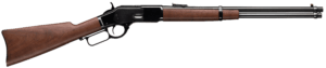 Winchester Repeating Arms 534255137 Model 1873 Carbine 38 Special/357 Mag 10+1 20 Blued Steel Barrel  Carbine-Style Forearm w/Blued Barrel Band  Steel Loading Gate  Blue Steel Carbine Saddle Ring & Strap Buttplate  Walnut Straight Grip Stock”