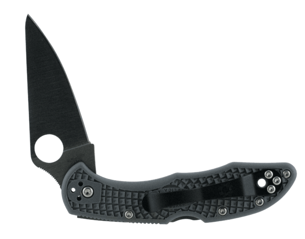 Spyderco C11FPGY Delica 4 Lightweight 2.88″ Folding Drop Point Plain VG-10 SS Blade Gray FRN Handle Includes Pocket Clip