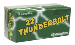 Remington Ammunition 21241 Thunderbolt Rimfire 22 LR 40 gr Round Nose (RN) 500rd Box