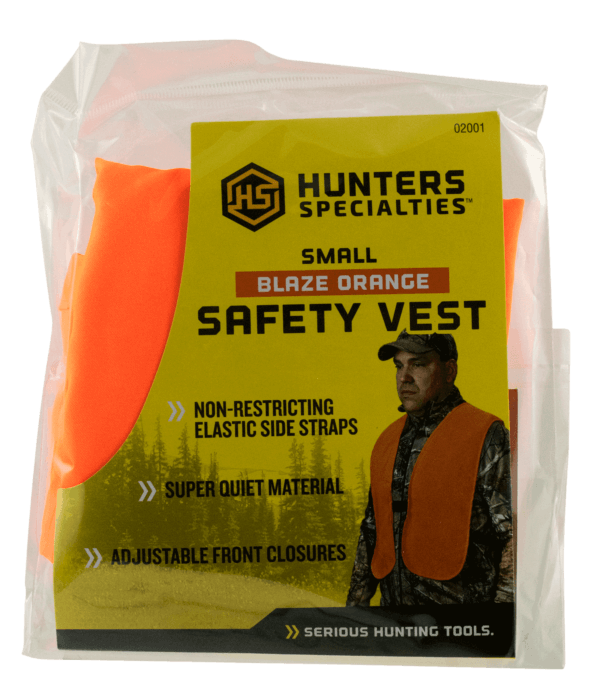 Hunters Specialties 02001 Safety Vest Youth Orange Neoprene