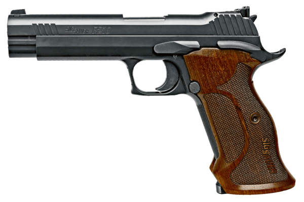 Sig Sauer 210A9TGT P210 Target Single 9mm Luger 5″ 8 Walnut Grip Black Nitron Stainless Steel