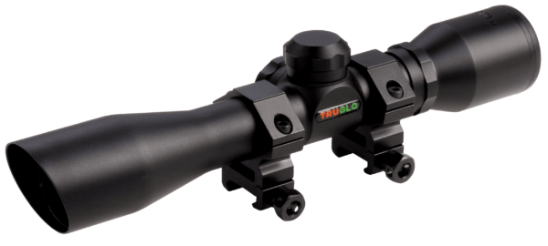 Truglo TG8504B3 Crossbow 4x 32mm Obj 20.8 ft @ 100 yds FOV 1″ Tube Black Matte Rangefinder/Trajectory Compensating