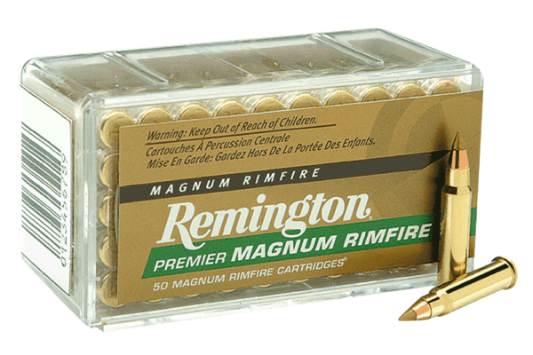 Remington Ammunition 21184 Premier Magnum Rimfire 22 WMR 33 gr Accu Tip-V 50rd Box