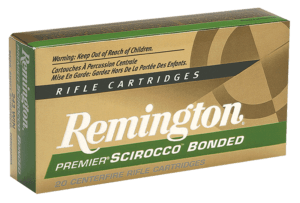 Remington Ammunition 29328 Premier Scirocco Bonded 30-06 Springfield 180 gr Swift Scirocco Bonded (SSB) 20rd Box