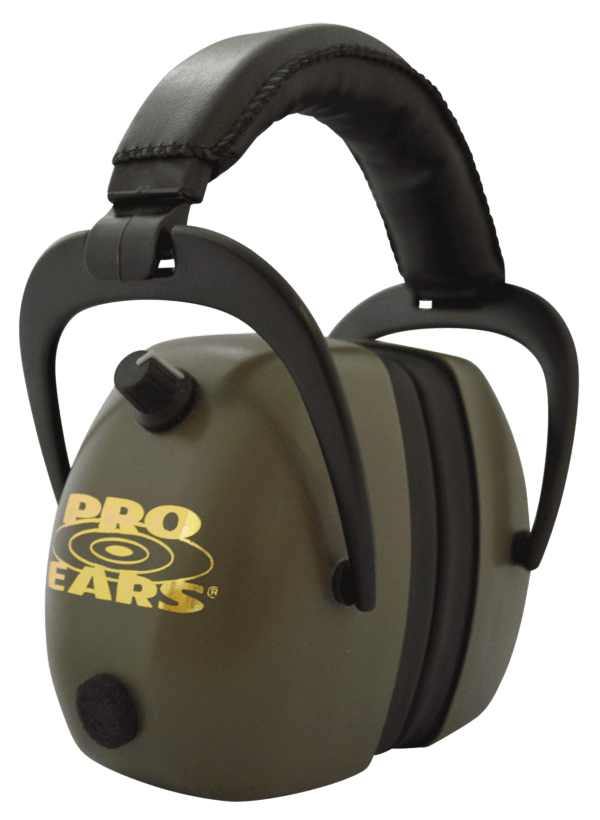 Pro Ears PEG2RMG Gold II Electronic Muff 30 dB Over the Head Black/Green Adult 1 Pair