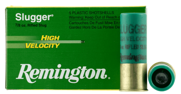 Remington Ammunition 28600 Slugger High Velocity 12 Gauge 2.75″ 7/8 oz Rifled Slug Shot 5rd Box