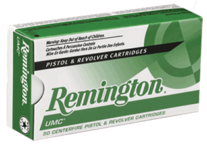 Remington Ammunition 23818 UMC Target 45 ACP 185 gr Full Metal Jacket (FMJ) 50rd Box