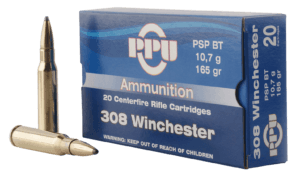 PPU PP3083 Standard Rifle 308 Win 180 gr Soft Point (SP) 20rd Box
