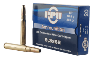 PPU PP9362 Metric Rifle 9.3mmx62 Mauser 285 gr Soft Point (SP) 20rd Box