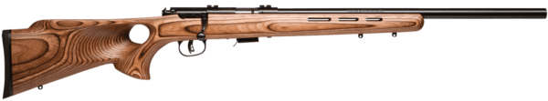 Savage Arms 96250 93R17 BTV 17 HMR Caliber with 5+1 Capacity 21″ Barrel Matte Blued Metal Finish & Fixed Thumbhole Natural Brown Stock Right Hand (Full Size)